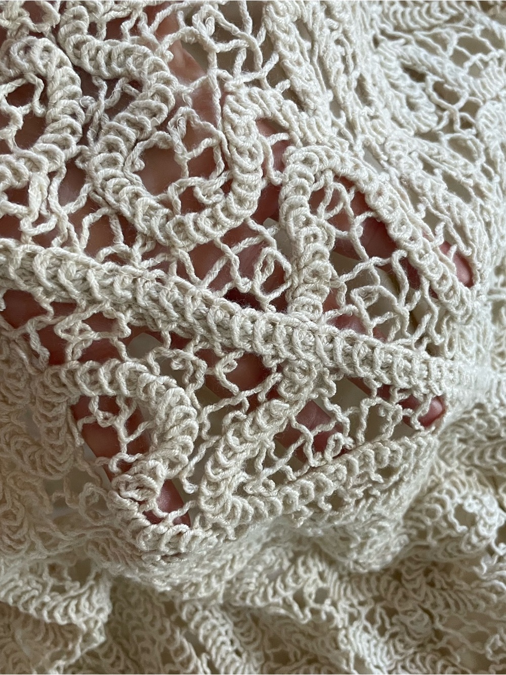 a new day Cream Crochet Lace Mini Skirt - Picture 5 of 8